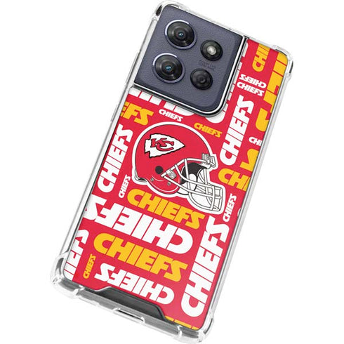NFL Kansas City Chiefs Red Blast Moto G Play 5G (2025) Clear Case